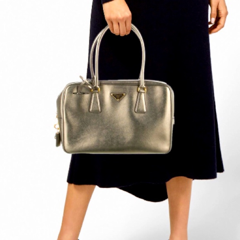Metallic Prada Shoulder Bag
